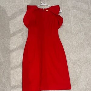 J. Crew Vibrant Red Midi Dress